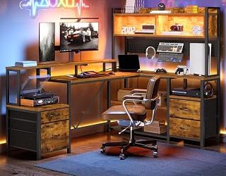 8 Best Gaming Desks With Monitor Stand and Hutch